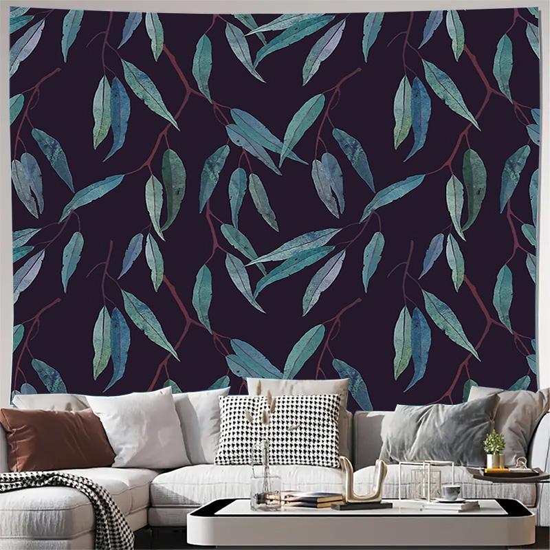 

Бохо Настенный Гобелен Природа Ботанический Лиственный Декор Лесная Зелень Фон Эстетичный Разделитель Комнаты Студенческое Настенное Искусство Винтажный Хо 74x94cm(29x37in)