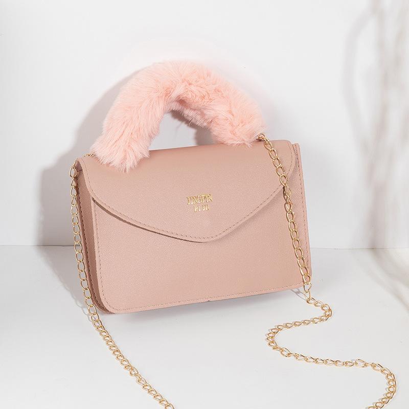 

Faux Fur Tote Bag For Women New Soft Furry Plush Crossbody Bags Designer Top-Handle Handbags Warm Purses Premium