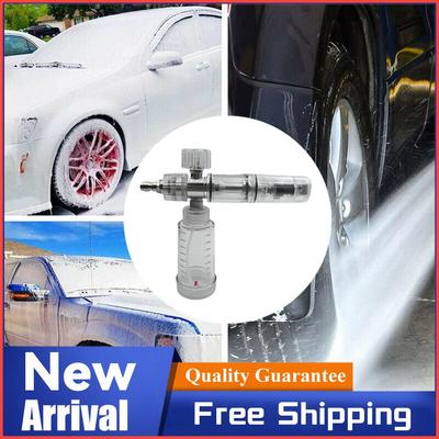 100ml Soap Foam Spray Bottle Adjustable 4500PSI Pressure Washer Gun with 1/4 Inch Quick Connector Car Wash Accessories