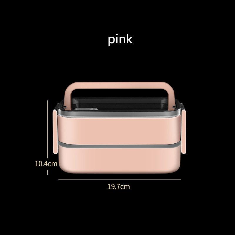 Adult Double Layer 3 Compartment Stainless Steel Insulated Bento Box Lunch Container with Bag Microwave Safe for Men Women 3 1400ml 2 3930₽