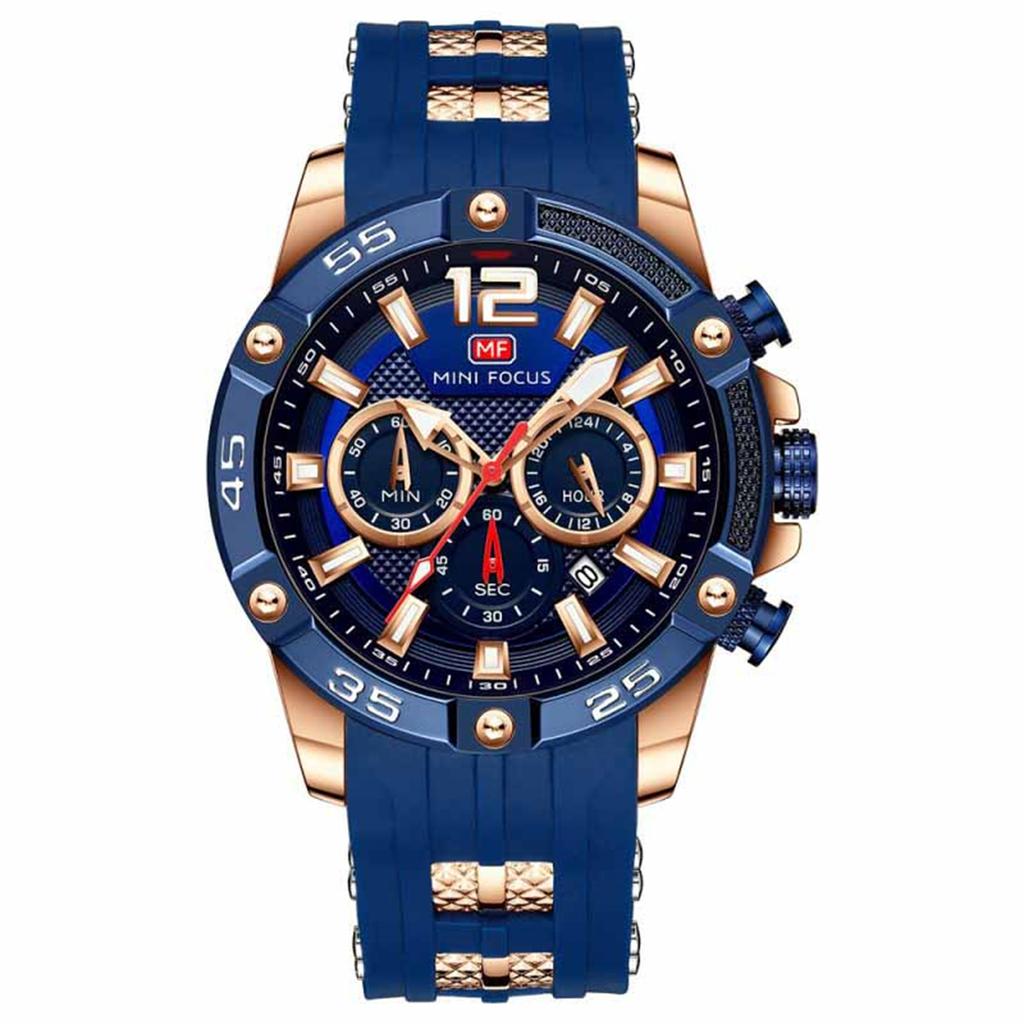 Men's Waterproof Luminous Running Alarm Clock Watch