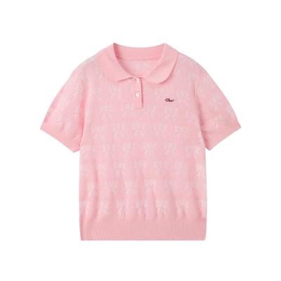 Polo in Maglia con Orsetto Cartoon da Bambina PawinPaw