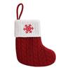 Stivali di Natale Lettere Calza di Natale Maglia Nuova Decorazioni Pendenti Albero di Natale Fiocco di Neve Calzini di Natale