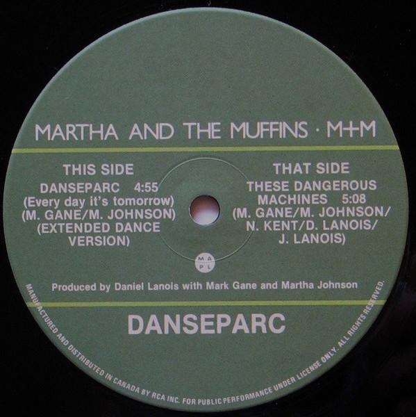 

12-дюймовая пластинка MARTHA THE MUFFINS M M Danseparc Every Day Its Tomorrow WASH1 Current 1983 Канада Рок Б/у