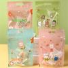 50Pcs Cartoon Animal Plastic Bags Snowflake Crisp Cookies Nougat Portable Ziplock Self Sealing Party Gift Packaging