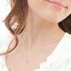 PLUSTER Diamond Platinum Drop Necklace Natural with PT900 40cm Box Perfect Birthday Day Gift Women's (0.08ct Diamond) Chain, [Gift Set], Gift,