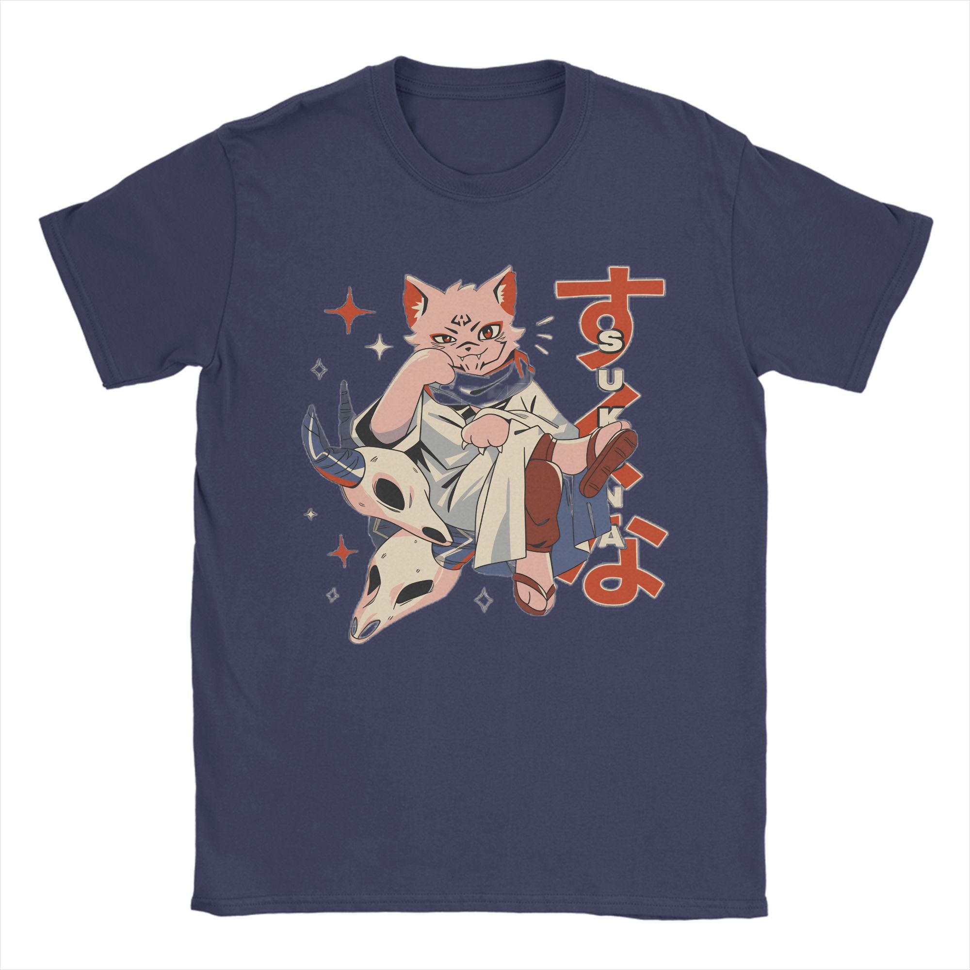 

Unisex Anime Sukuna T Shirt Pure Cotton Clothing Awesome Short Sleeve Crewneck Tee Shirt Plus Size TShirts 4XL