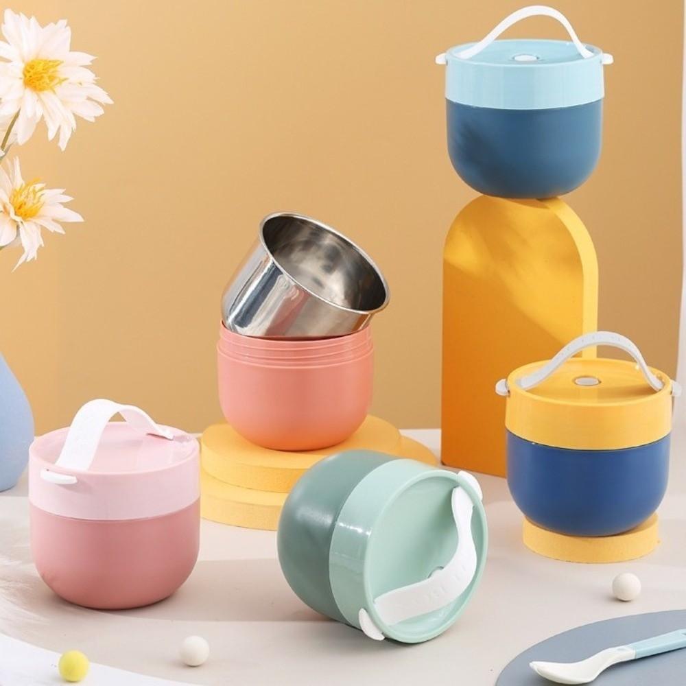 Dopamin-Nahrungswärmebehälter 600ml Thermosbehälter Tragbarer Isolierter Suppenbecher für Zuhause, Camping