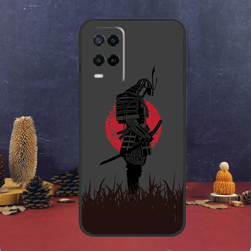 Japanese Samurai Warrior Case For Oppo A80 A60 A40 A78 A98 A58 A38 A18 A54 A74 A94 A96 A76 A16 A15 A17 A57 A5 A6 Pro