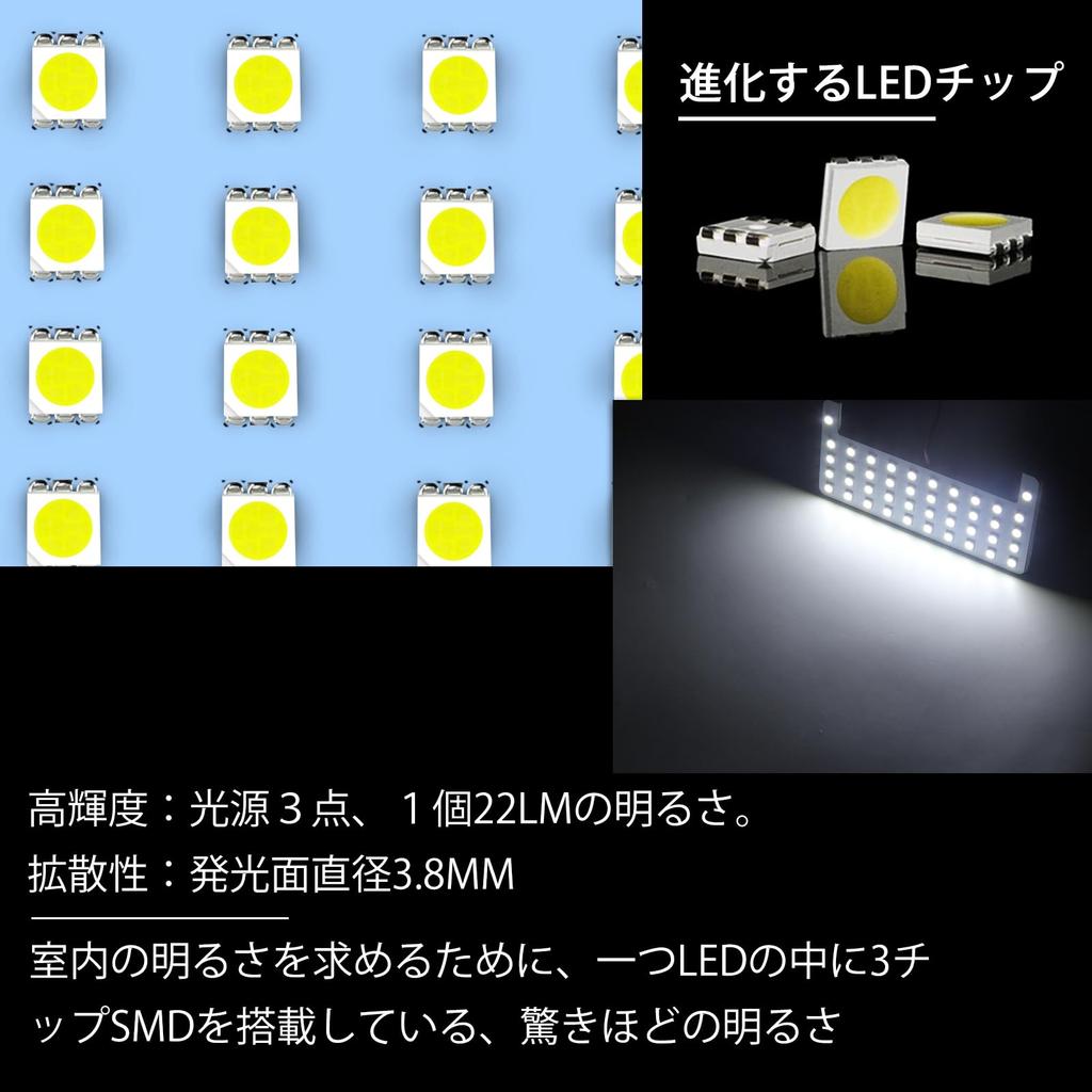 OPPLIGHT LED Room for Toyota Harrier 60 Series Hybrid Custom Super Custom LED Easy Installation Toyota Lamp, White, (Early Models, Vehicles), Design,