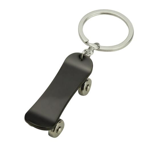 Skateboard Keychain Pendant Fingertip Decompression Keychain Portable Cool Skateboard Keychain for Skateboard Lovers