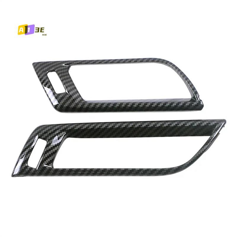 A03E-Car Dashboard Air Condition AC Outlet Vent Cover Trim Color Change Sticker For Toyota Sienna - Carbon Fiber Pattern