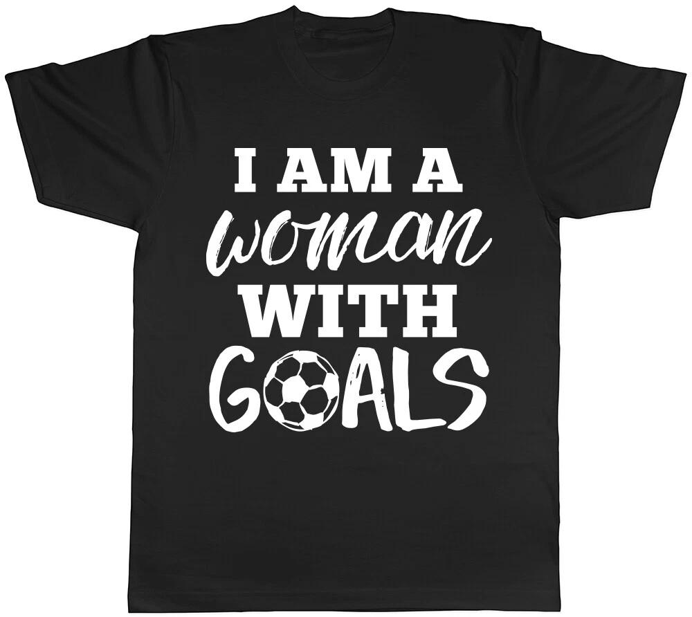 I am a Women with Goals Womens Ladies T-Shirt Tee XXXL