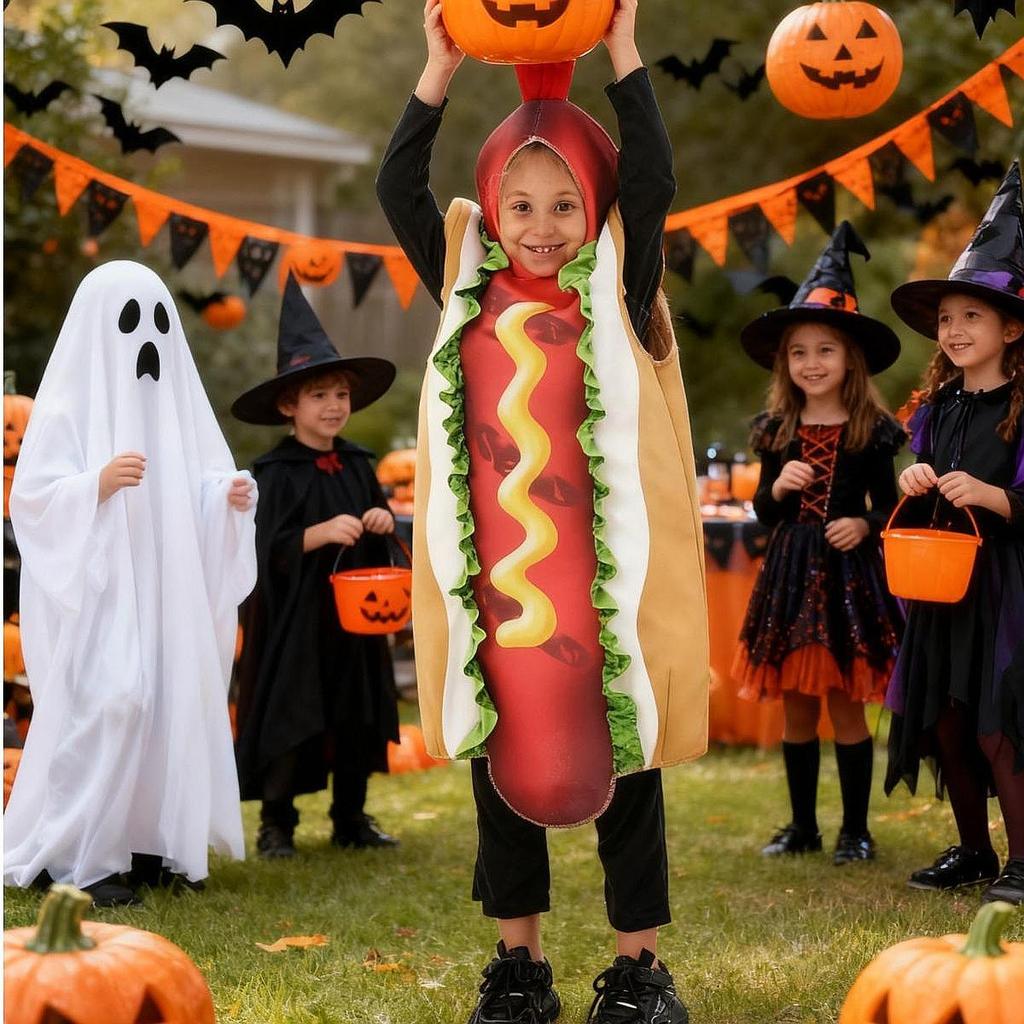 Kids Dog Costume Cute Fashion Show Clothing for Halloween Party Birthday S