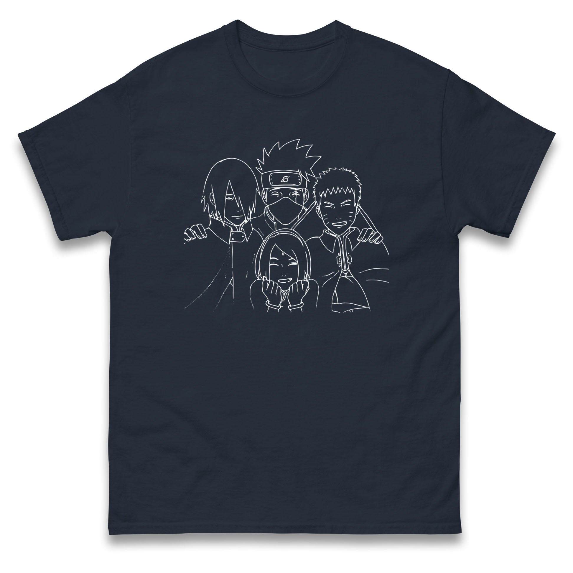 

Naruto Shippuden Mens T Shirt Womens Tops Tees Sakura Haruno, Sasuke Uchiha, Kakashi Hatake, Naruto Top L