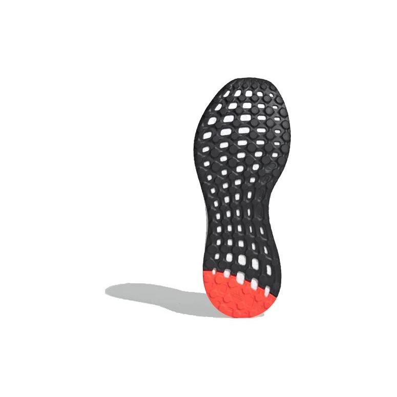 Adidas SenseBoost Go 'Hi-Red Coral' (Unisex) Grey Six / Core Black / Solar Red Running Shoes G26942