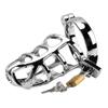 Penis Cock Ring Sleeve Lock Sex Toys for Men 40/45/50mm Sex Products Male Chastity Device Metal Cock Cage Lockable Chastity
