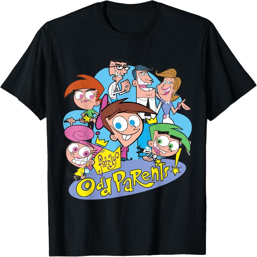 Nickelodeon The Fairly Oddparents Cast T-Shirt XXXXXL чёрный