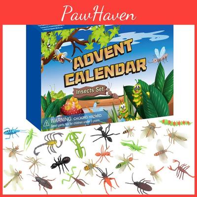 24 Countdown Tiere Kalender Set Weihnachten Hausdekoration DIY Geschenk Partyzubehör