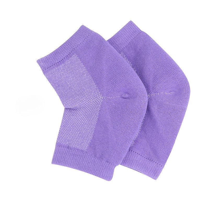 

Зволожуючі шкарпетки для п ят при тріщинах, шкарпетки без пальців для догляду за ногами для пом якшення та зволоження сухої потрісканої шкіри п ят, гелеві шкарпетки для сухої потрісканої шкіри п ят фіолетовий