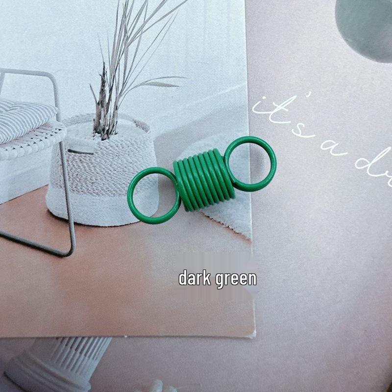 Colorful Enamel Spiral Stretch Spring Buckle 8-Shape Double Circle Connector for DIY Jewelry Accessories