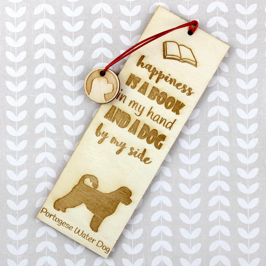 Portuguese Water Dog, Portie, PWD, Water Dog - Dog Bookmark, Personalized Bookmark, Dog Gadget for Art-Dog Brand Readers