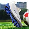 Yuxing Shoes Youth Football Shoes Mesh Upper Rubber Sole Light Weight Strong Grip for Grass Training