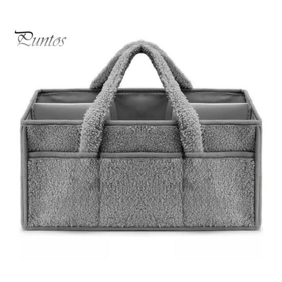 Aufbewahrungskorb, Baby-Windel-Caddy, Organizer mit Griff, große Kapazität, mehrere Fächer, Behälter für Neugeborene