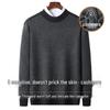 Shanshan Men's Heavyweight 100% Cashmere Round Neck Sweater