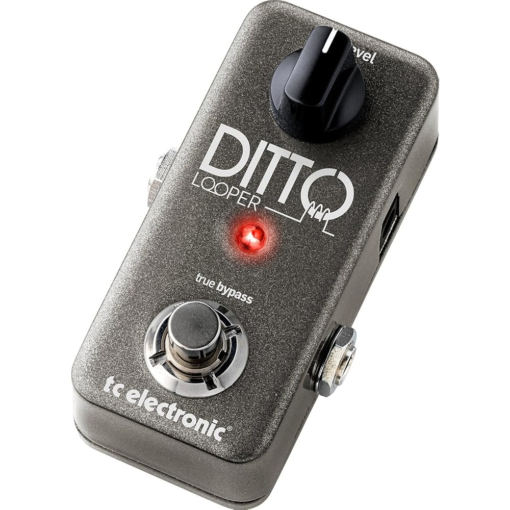 tc electronic DITTO LOOPER One Button Loop Pedal Compact Design for Musicians