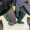 Retro Splicing Silk Small Square Scarf Women's 111 Mulberry Silk National Style Retro Printing Scarf High-end Versatile Silk Scarf