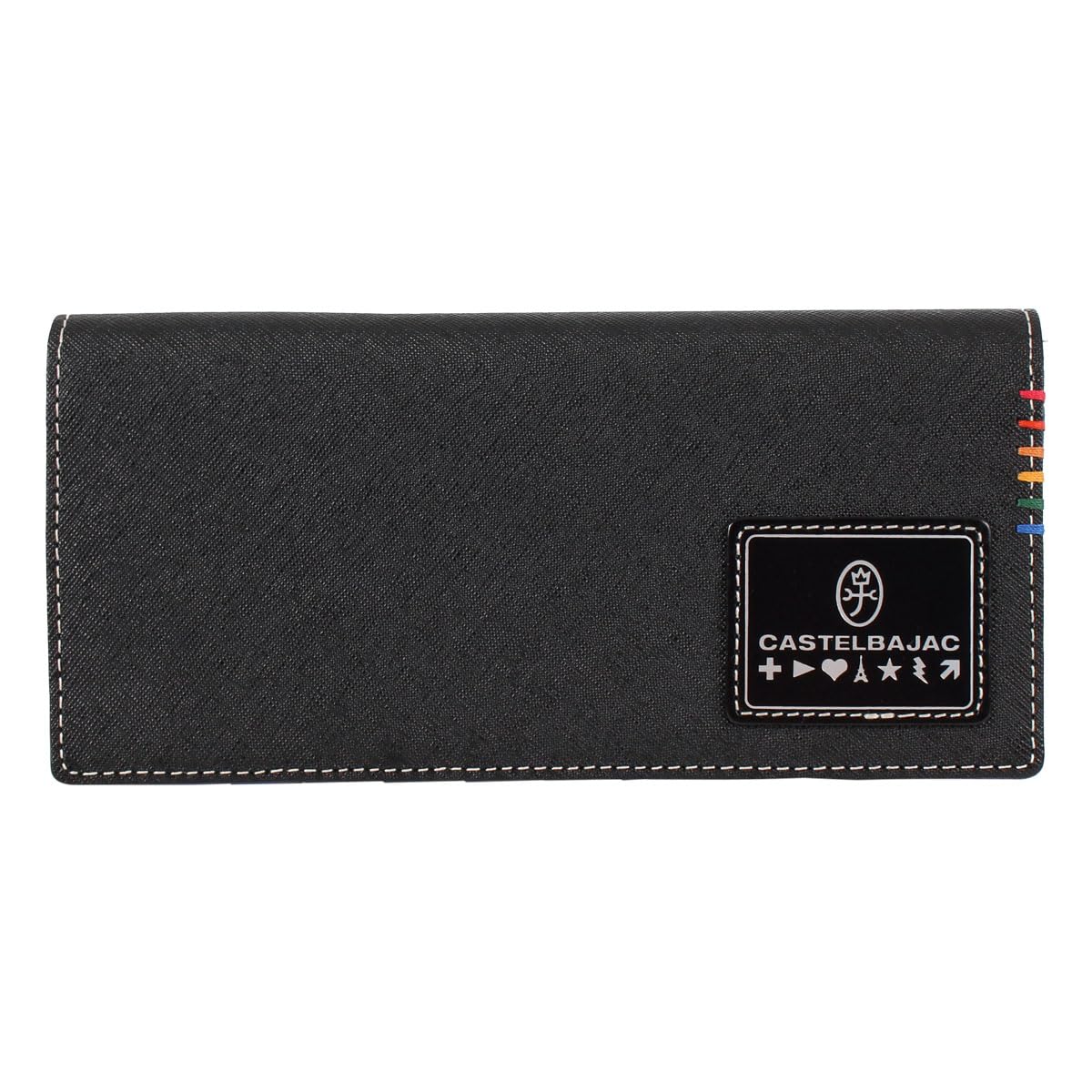 

Long Wallet Cover Genuine Leather Sort 034615 Long Wallet Leather Cowhide Black [Castelbajac] Men s [01]