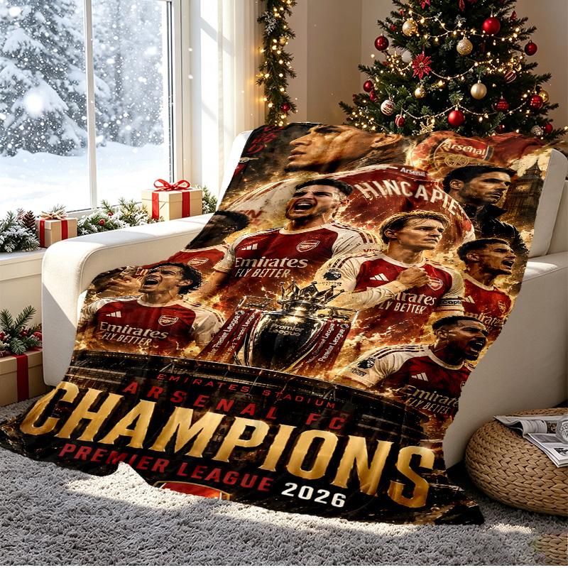 Football team.C Pattern Blanket for Home Decoration, Bed, Sofa, Car Travel, Camping, Suitable for All Seasons, Birthday Christmas Gift