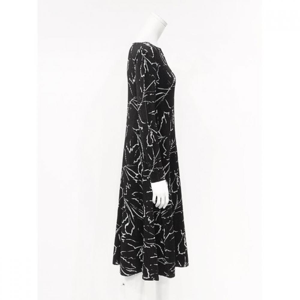 Specchio Long Sleeve Dress Boat Neck 452 544