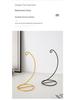 Modern Minimalist Hanging Glass Sphere with Iron Stand for Plants