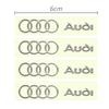 Car Metal Emblem Wiper Stickers Reflective Decor Decals For 8lcbk A4 B5 B6 A3 A5 A6 C6 C5 A1 A7 A8 Q2 Q3 Accessories Car Styling lcbk8