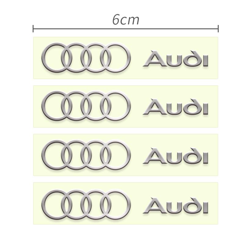 Car Metal Emblem Wiper Stickers Reflective Decor Decals For 8lcbk A4 B5 B6 A3 A5 A6 C6 C5 A1 A7 A8 Q2 Q3 Accessories Car Styling lcbk8