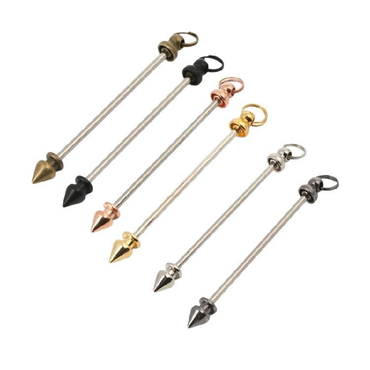 30Pcs Stylish Rod Pendants Metal Jewelry Supplies Jewelry Craft Metal Stick Pendants for Custom Necklaces and Earrings