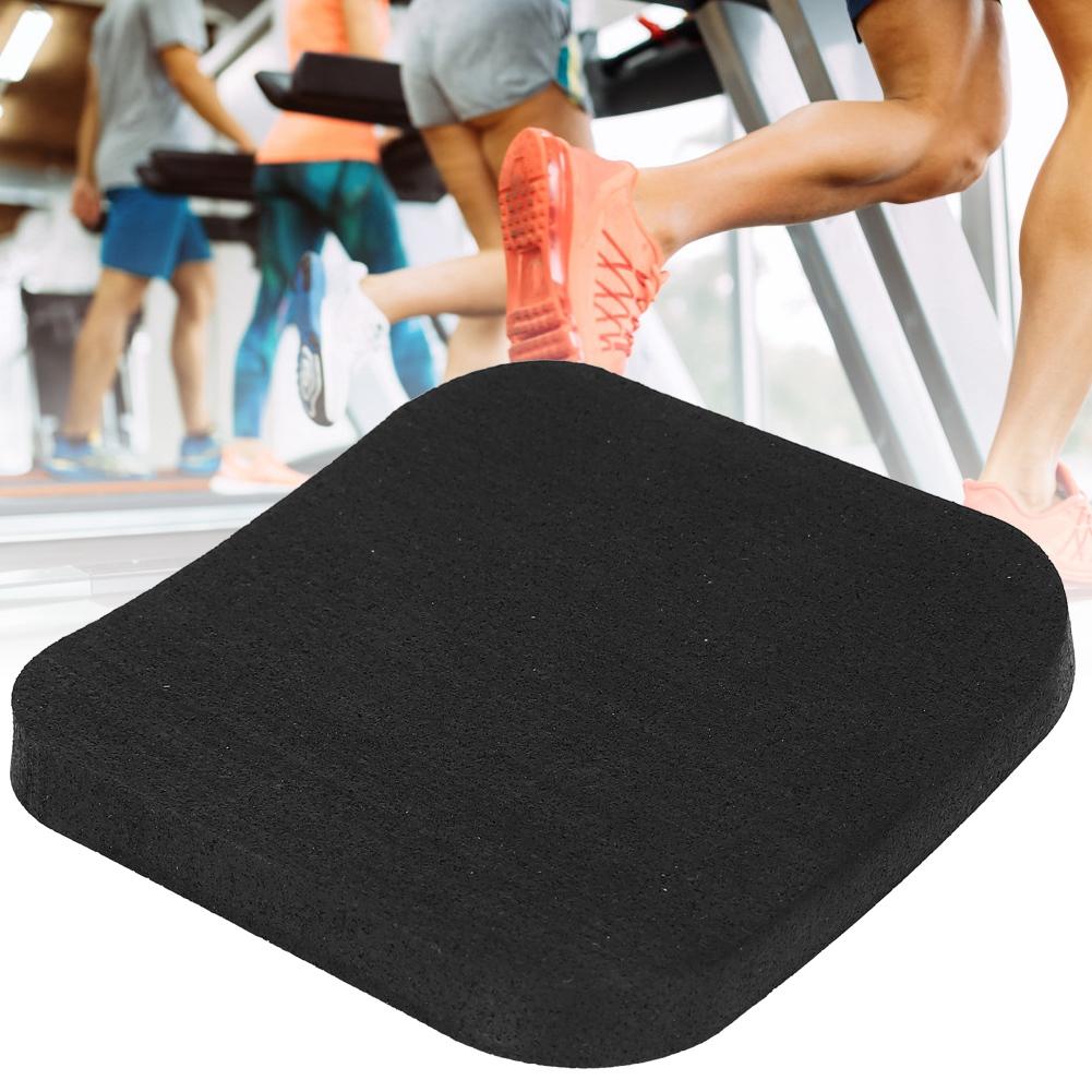 6PCS Thickened Rubber Pads Treadmill Shock Damping Color Spot Cushions for Home GymBlack