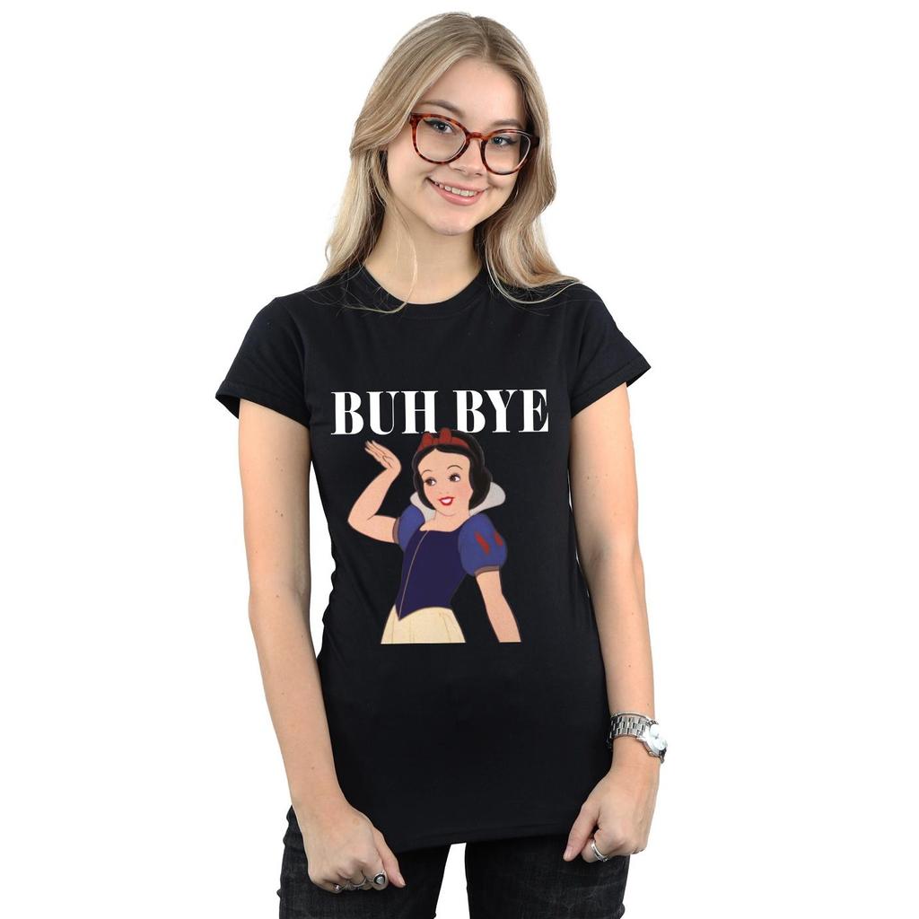 Disney Womens/Ladies Princess Snow White Buh Bye Cotton T-Shirt