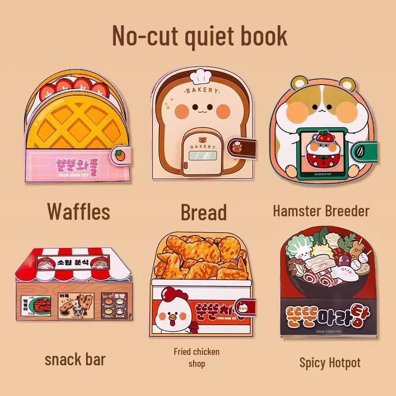 Exklusive Vorteile für Neukunden: Handgemachtes Kindergarten-Kinder-Mini-Bäckerei-Quiet Book