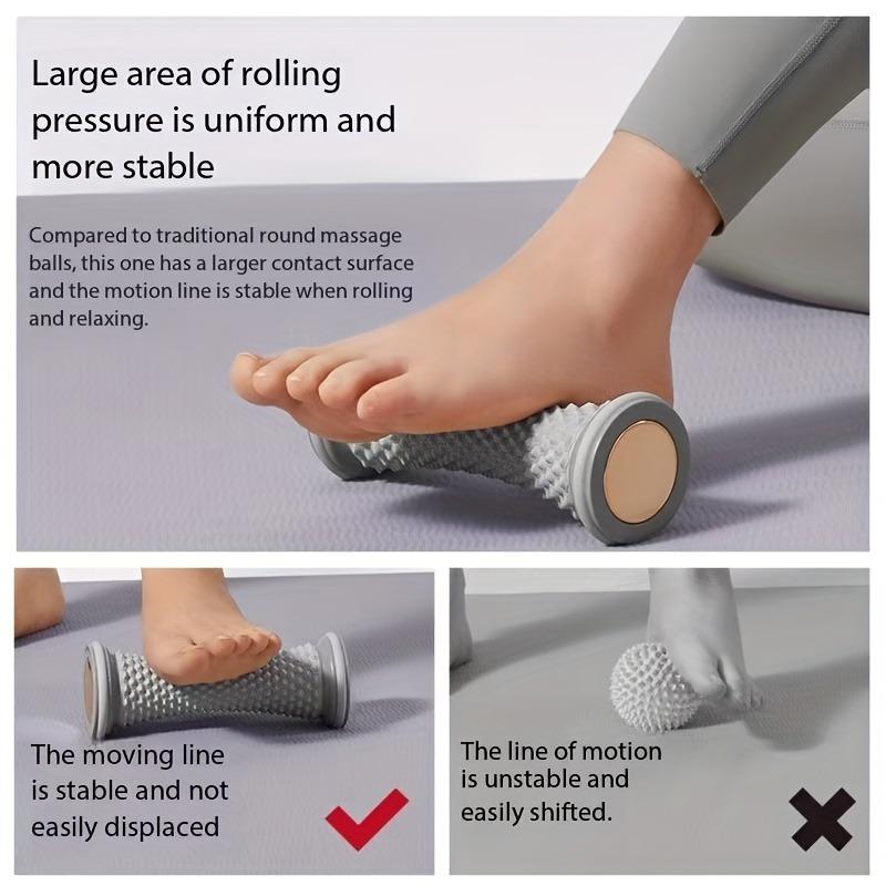 1 foot massage roller with speed control - deep tissue massage rough surface, suitable for yoga and fitness hobbies