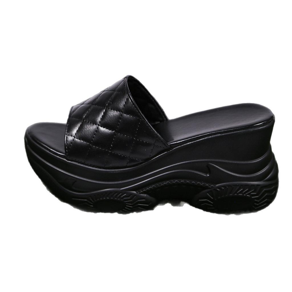 Chaussures Grande Taille pour Femmes 34-42 Mode Été Femmes à Enfiler Compensées Plateforme Bout Ouvert Sandales Antidérapantes Chaussures pour Femmes 2026