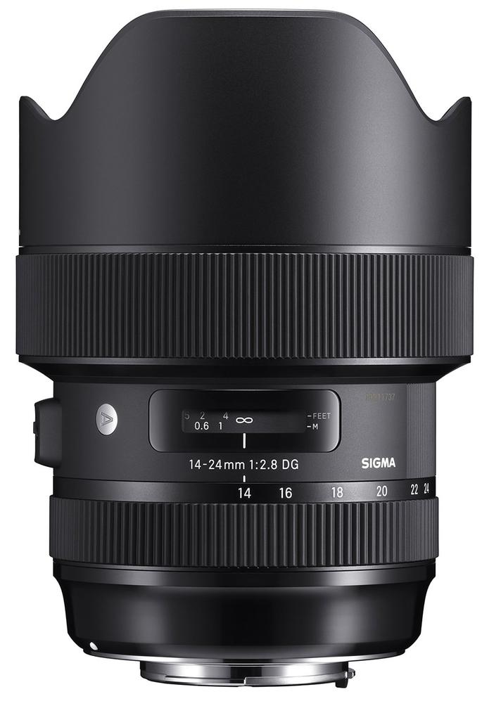 Sigma DG HSM lens for Nikon Art 14-24mm F2.8 F-mount, wide-angle zoom, full-frame DSLR, series.