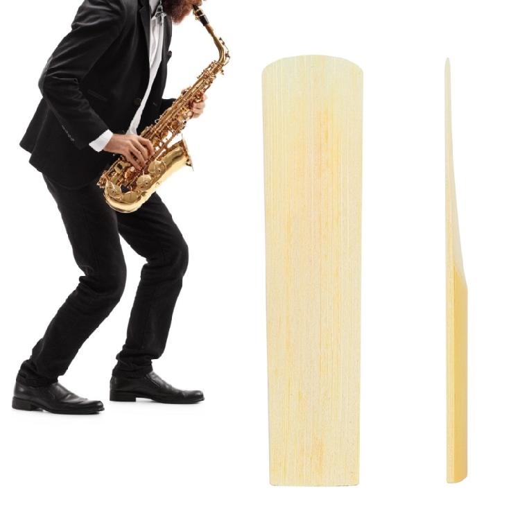 10Pcs Saxophone Reed Wood Altos/Soprano Saxophone Mouthpiece Reed Saxophone Replacement Accessories Easy To Blow