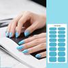 3PCS Solid Color No-Bake Gel Nail Stickers, Easy Application, Long-Lasting