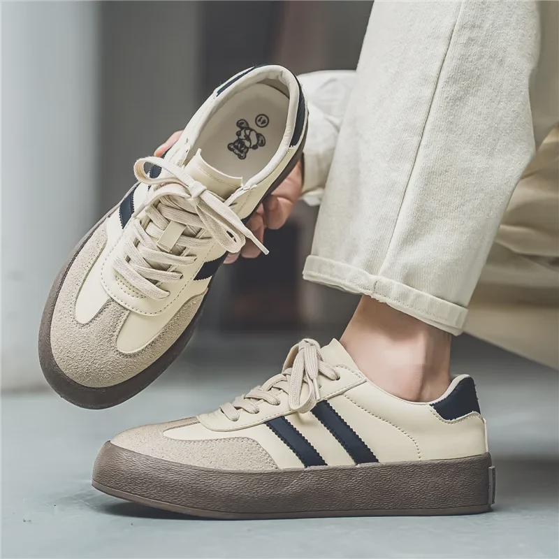 Herren Retro Vielseitige Mikrofaser Flache Schuhe - Trendige Dexun Sneaker für Jungen