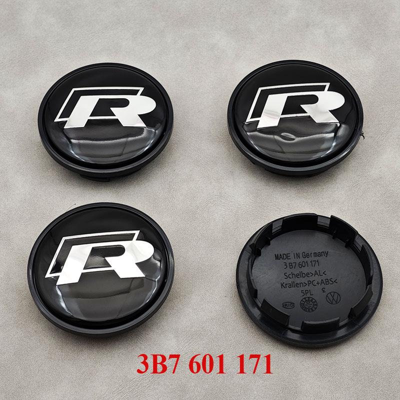 2026 Heiß Für VOLKSWAGEN VW 4 Stück 65mm Rot Blau Auto Radnabenkappen Für Volkswagen VW R GTI Golf 6 Passat CC Magotan Touran Tigu