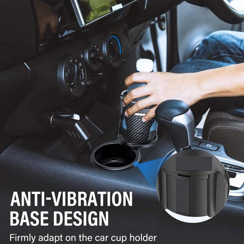 Car Cup Holder Expander Adapter 2 In 1 Vehicle Cup Holders Expander Universal Multifunctional Insert Car Drink Cup Holders