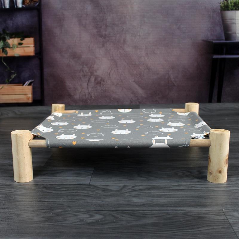 Pet Hammock Durable Cat Bed Four Seasons Universal Removable Washable Solid Wood Kennel Litter Dog Cat Hammock House Supplies